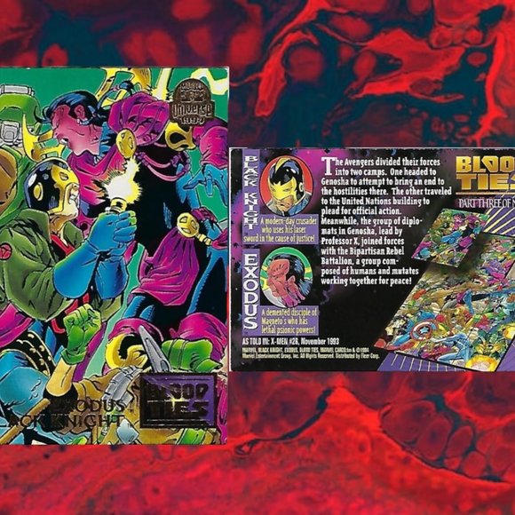 1994 Marvel Trading Cards - Blood Ties Full Set of 9 - Picture 5 of 11